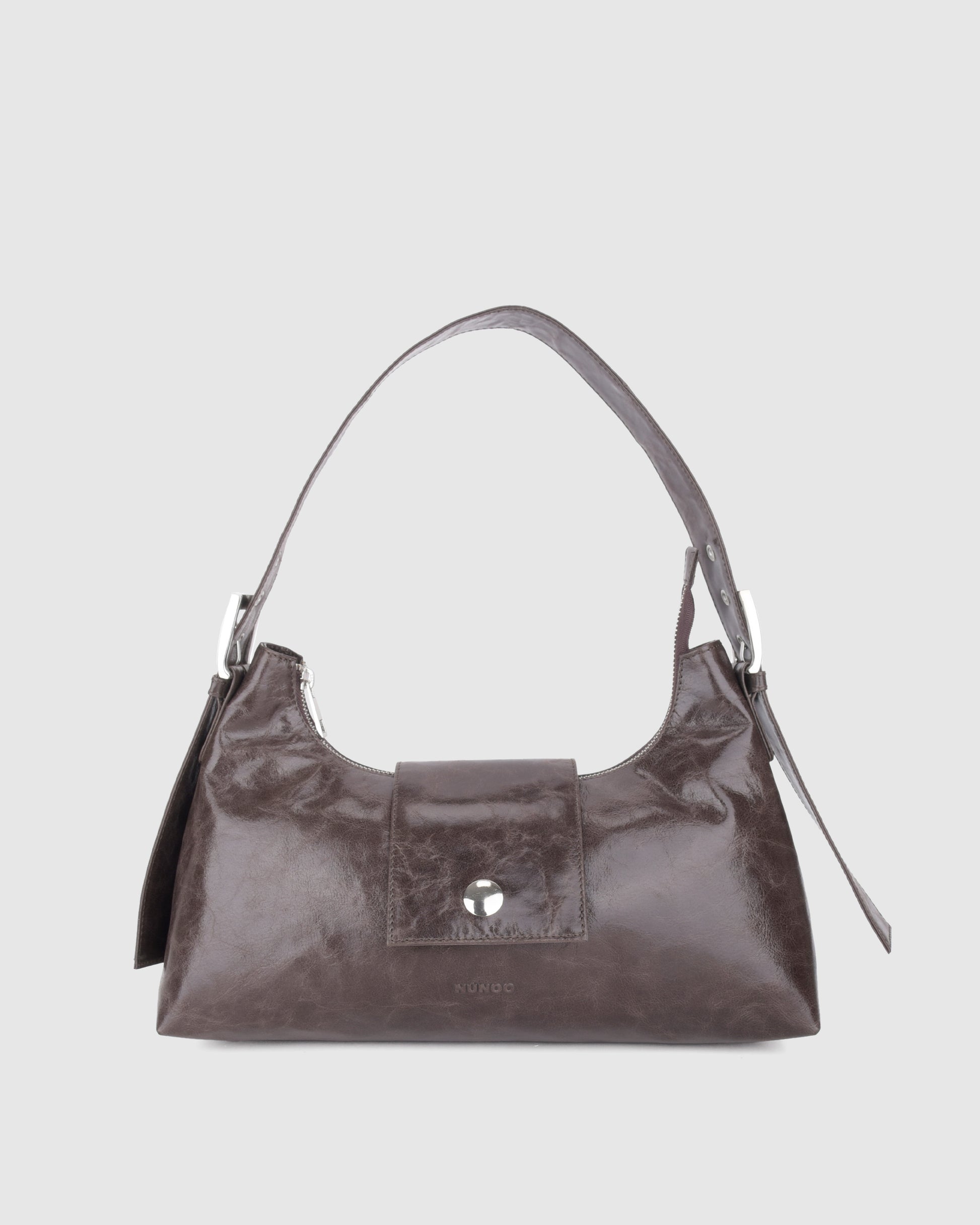 Núnoo Large Dandy Buckle Megah Dark Brown Medium Dark brown