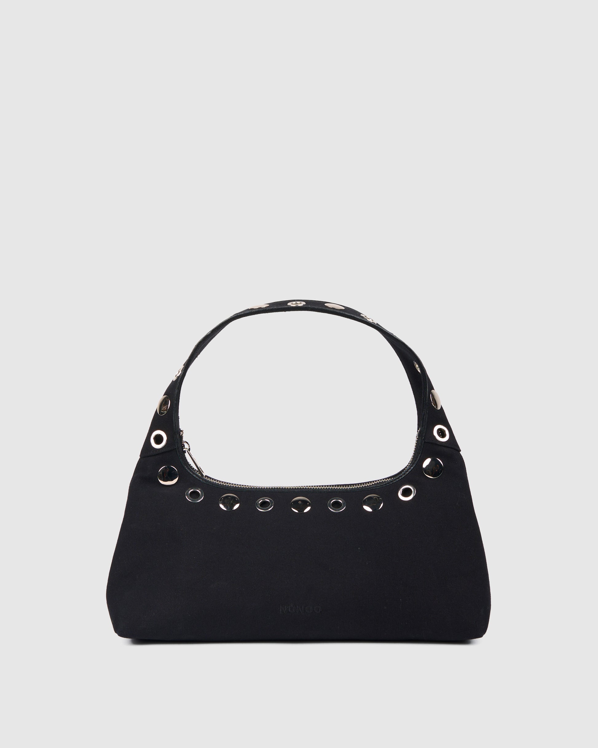 Núnoo Large Dandy Studs Canvas Black Large Black