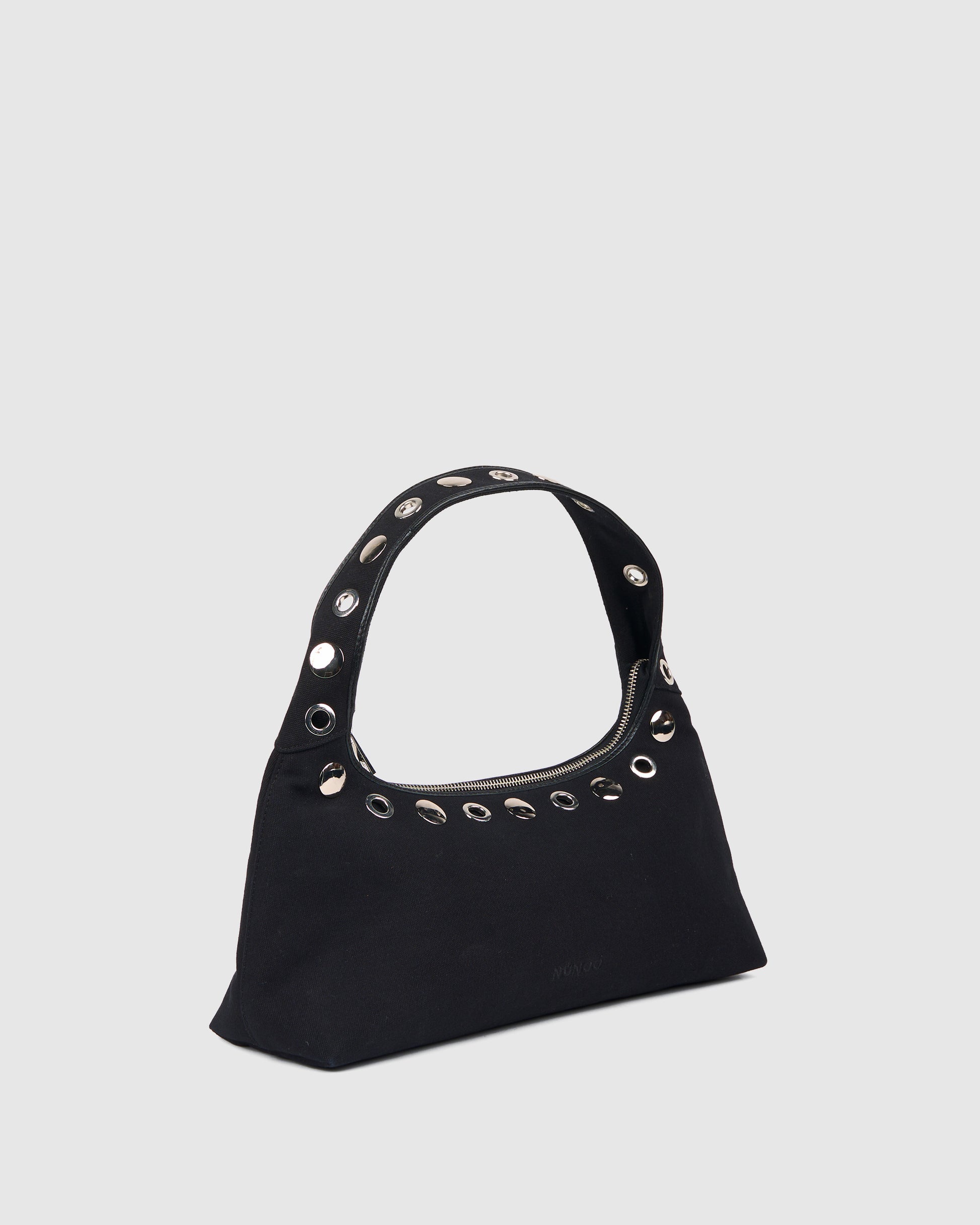 Núnoo Large Dandy Studs Canvas Black Large Black