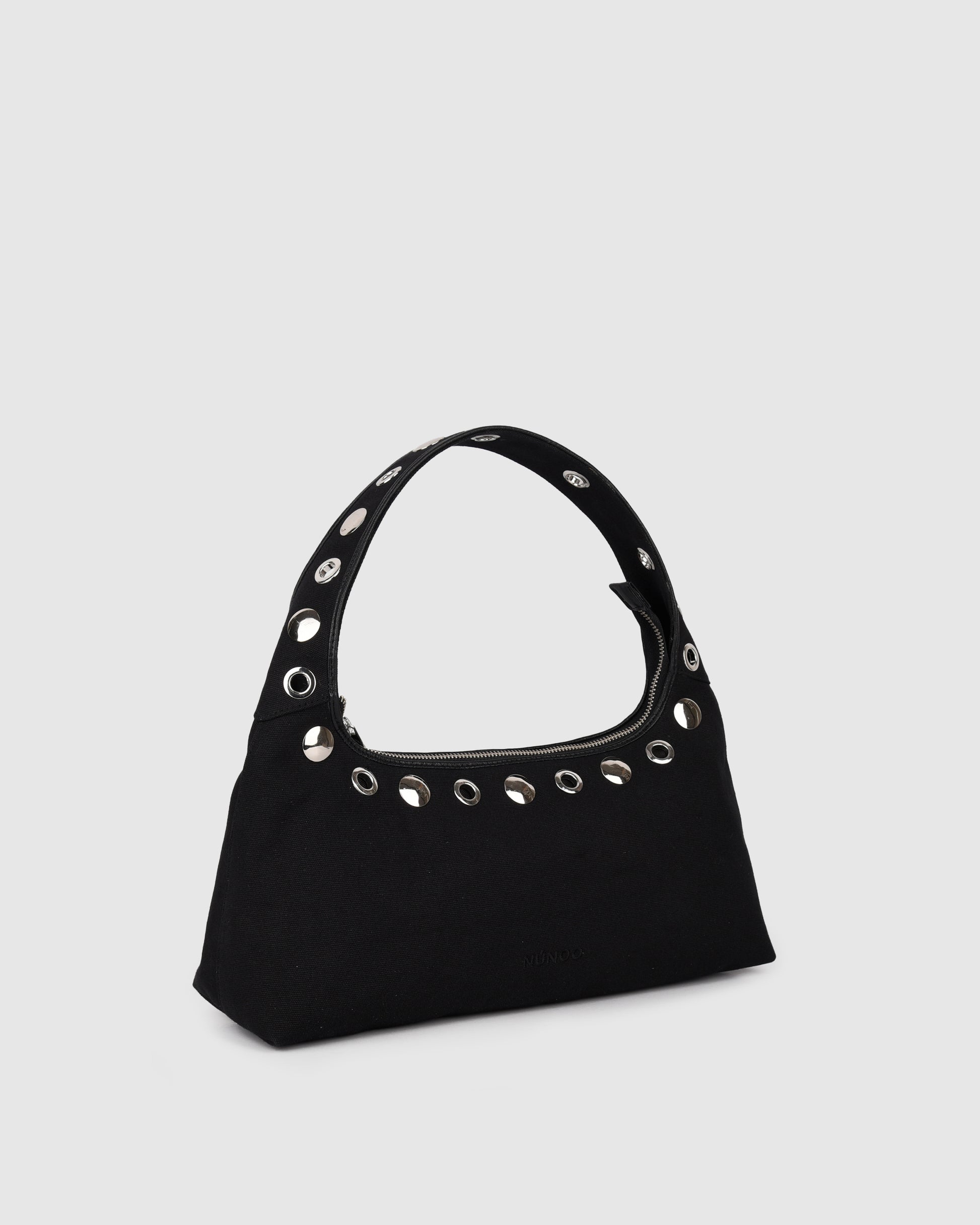 Núnoo Large Dandy Studs Canvas Black Large Black