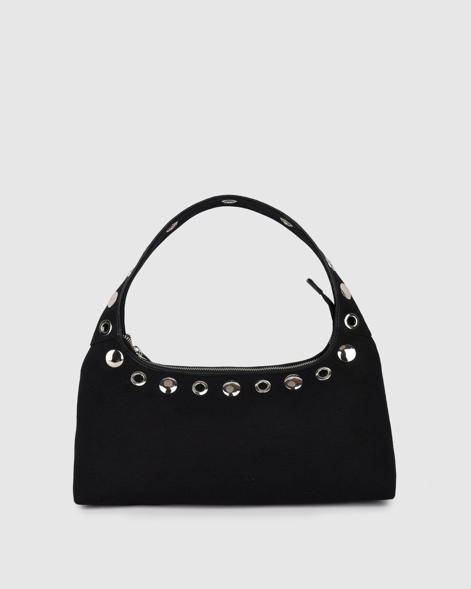 Núnoo Large Dandy Studs Canvas Black Large Black