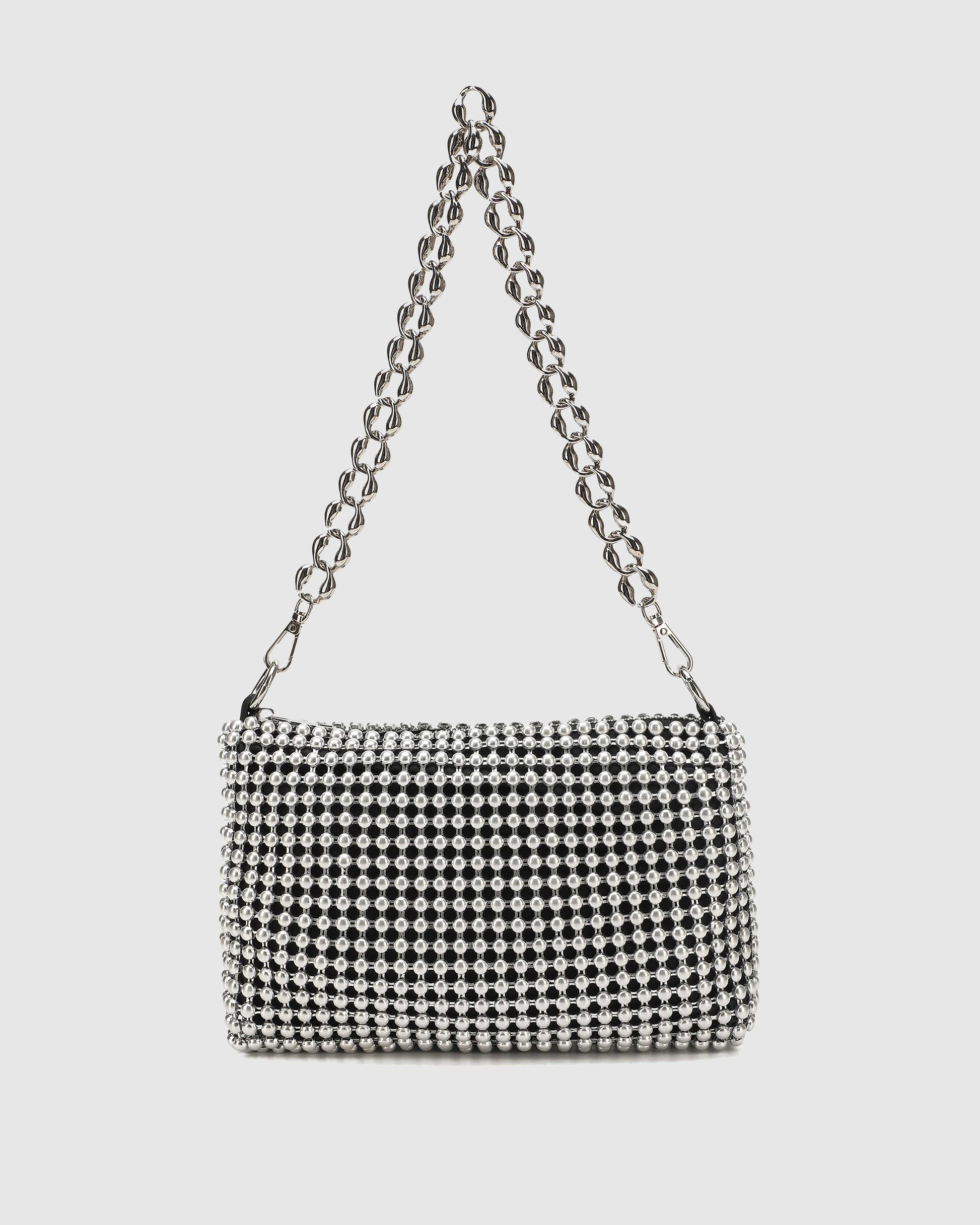 Núnoo Lucia Metal Silver Small bag