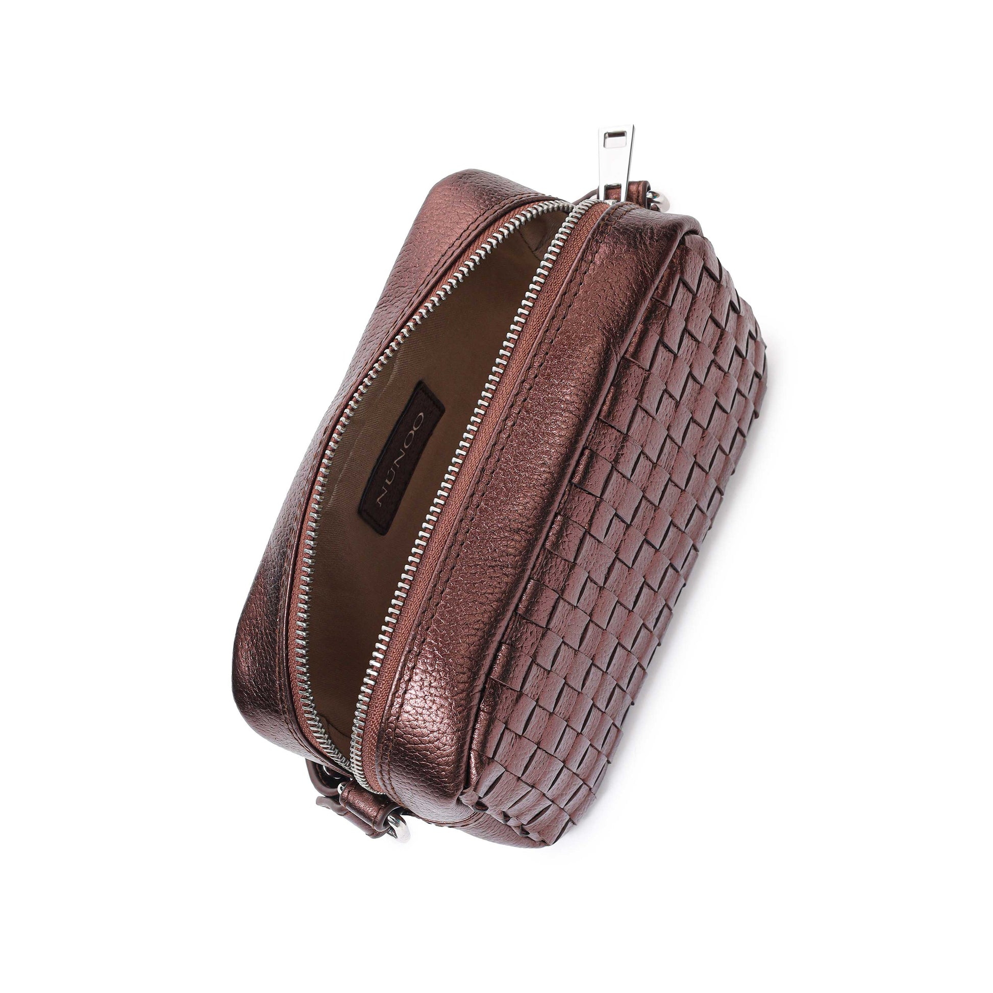 Núnoo Lyra Metallic Brown Small bag Brown