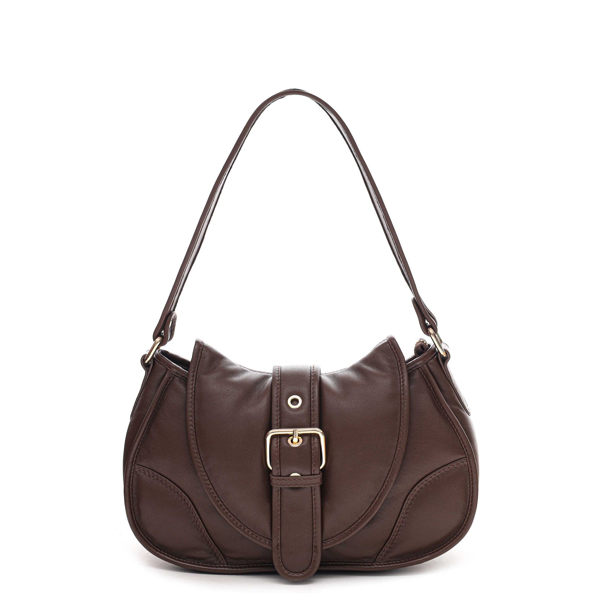 Núnoo Maria Puffed Sheep Dark Brown w. Gold Shoulder bags Dark brown