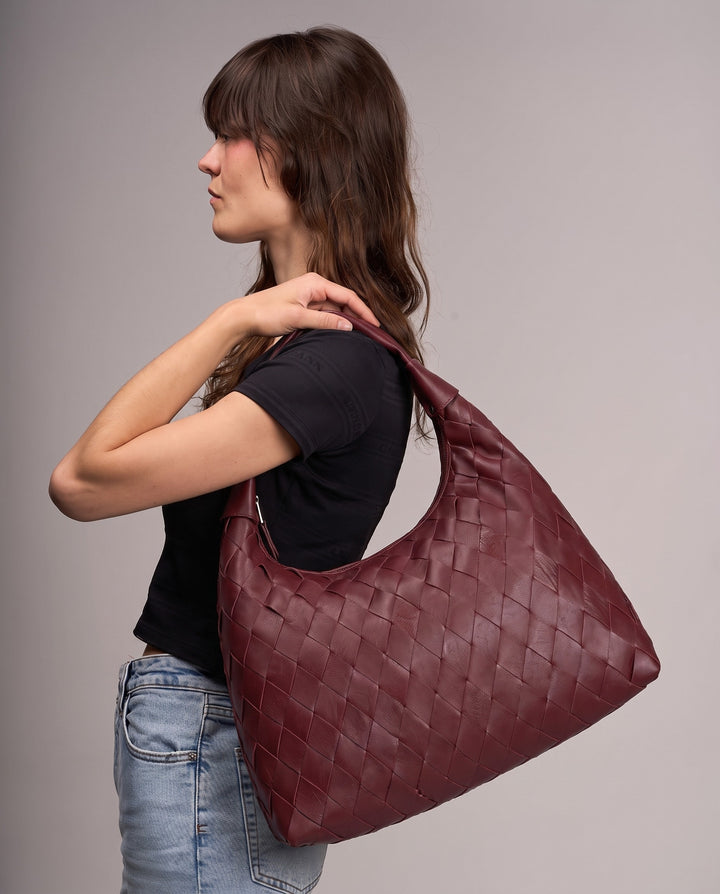 Núnoo Maxi Dandy Braided Bias Mountain Bordeaux Maxi Bordeaux