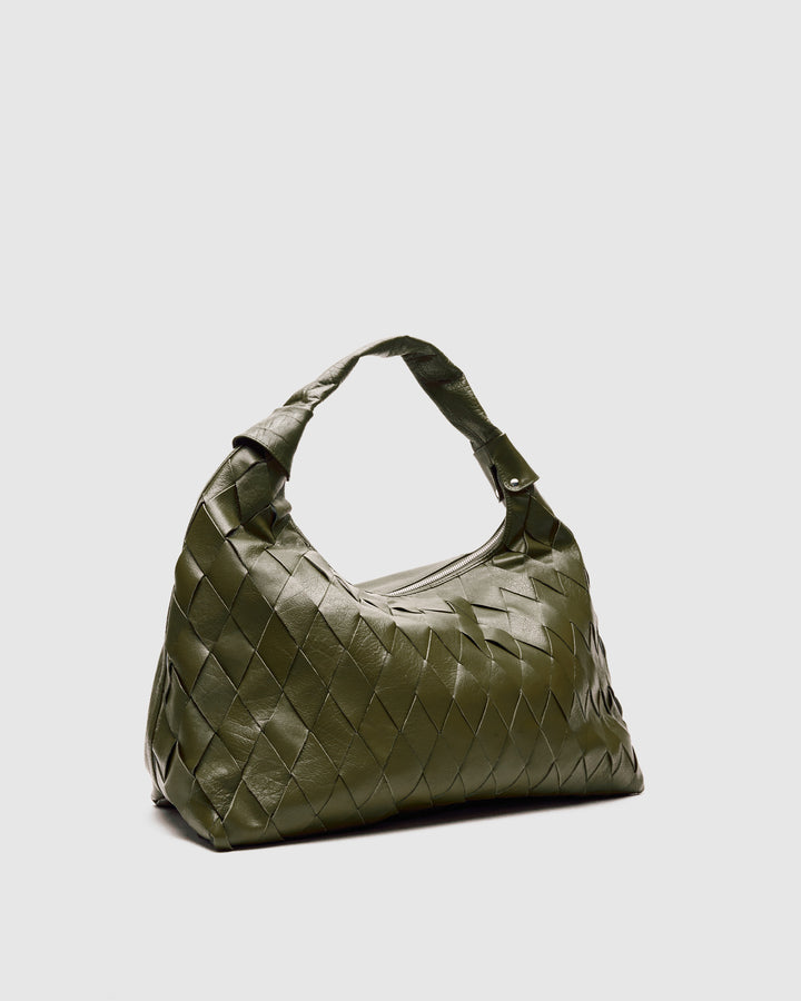 Núnoo Maxi Dandy Braided Bias Mountain Dark Olive Maxi Dark Olive