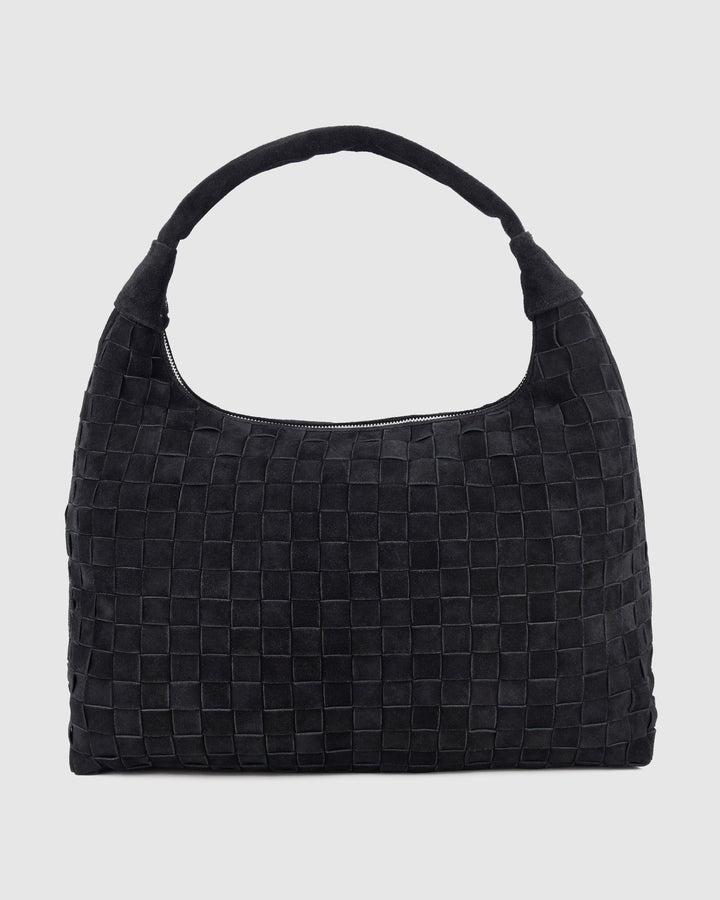 Núnoo Maxi Dandy Braided Suede Black Maxi Black
