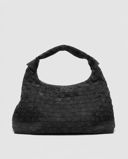 Núnoo Maxi Dandy Braided Suede Black Maxi Black
