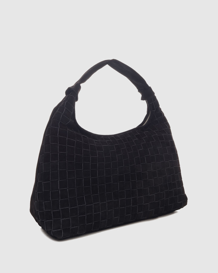 Núnoo Maxi Dandy Braided Suede Black Maxi Black