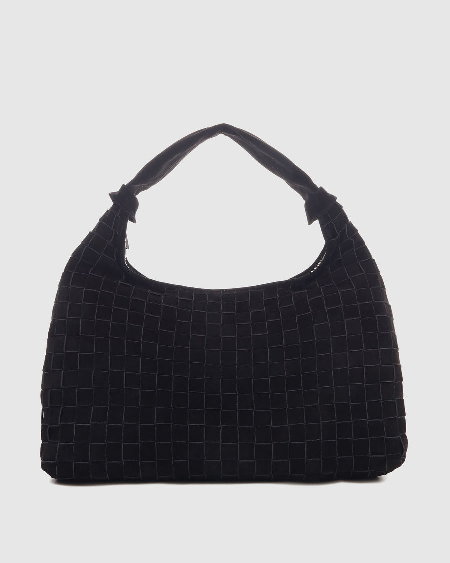 Maxi Dandy Braided Suede Black