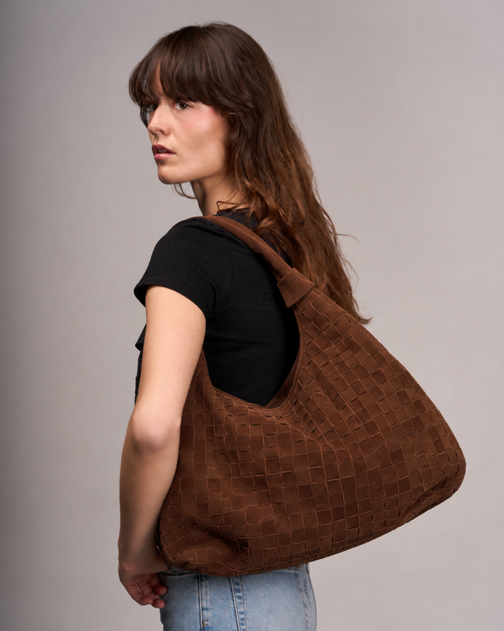 Núnoo Maxi Dandy Braided Suede Cacao Maxi Cacao [AI]