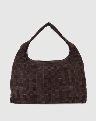 Maxi Dandy Braided Suede Dark Brown