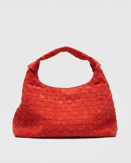 Núnoo Maxi Dandy Braided Suede Red Maxi Red