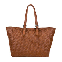 Maxi Shopper Braided Mountain Cognac