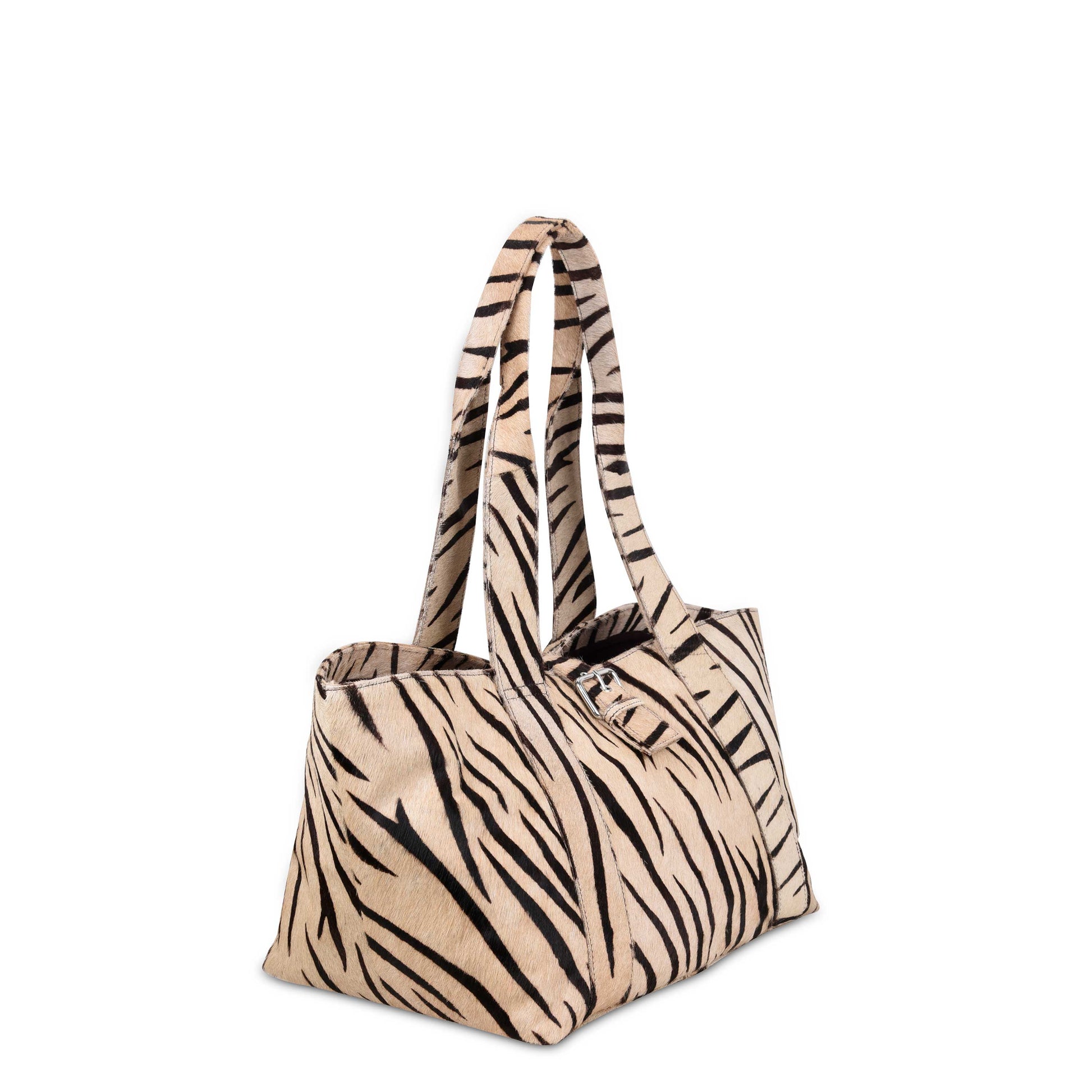 Núnoo Maxi Shopper Brown Stripes Deluxe Shoulder bags Stripes