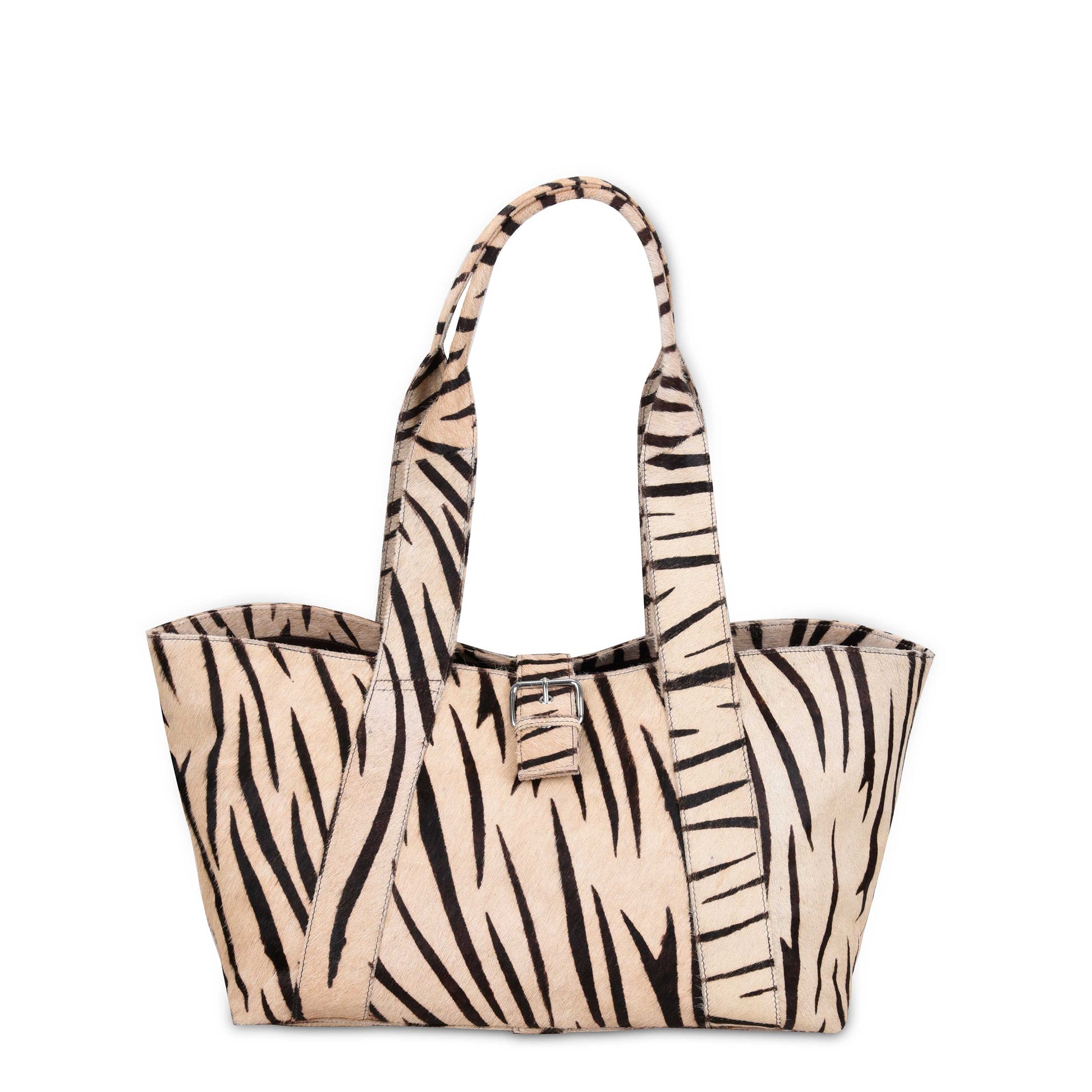 Núnoo Maxi Shopper Brown Stripes Deluxe Shoulder bags Stripes