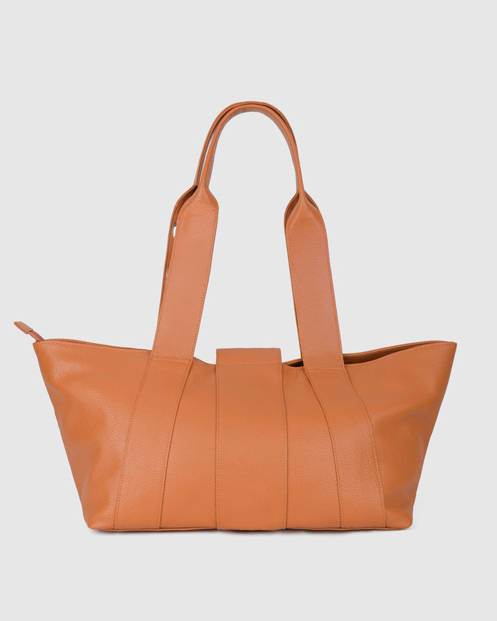 Núnoo Maxi Shopper Eyelet Soft Honey Maxi Honey