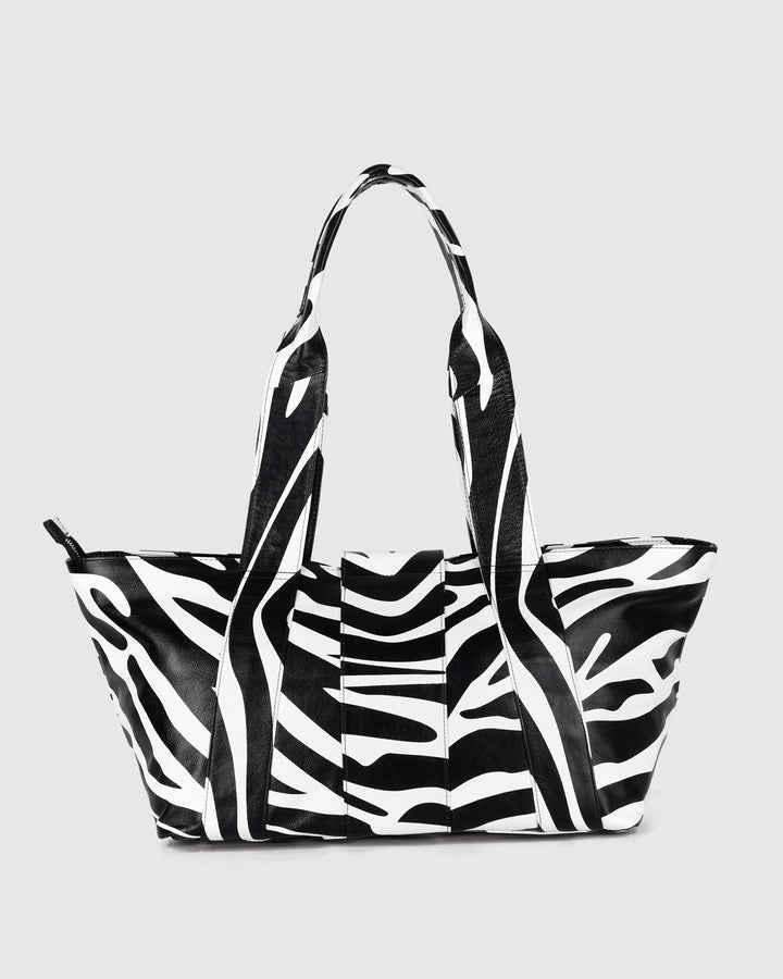 Núnoo Maxi Shopper Savanna Black Stripe Maxi Black Stripe