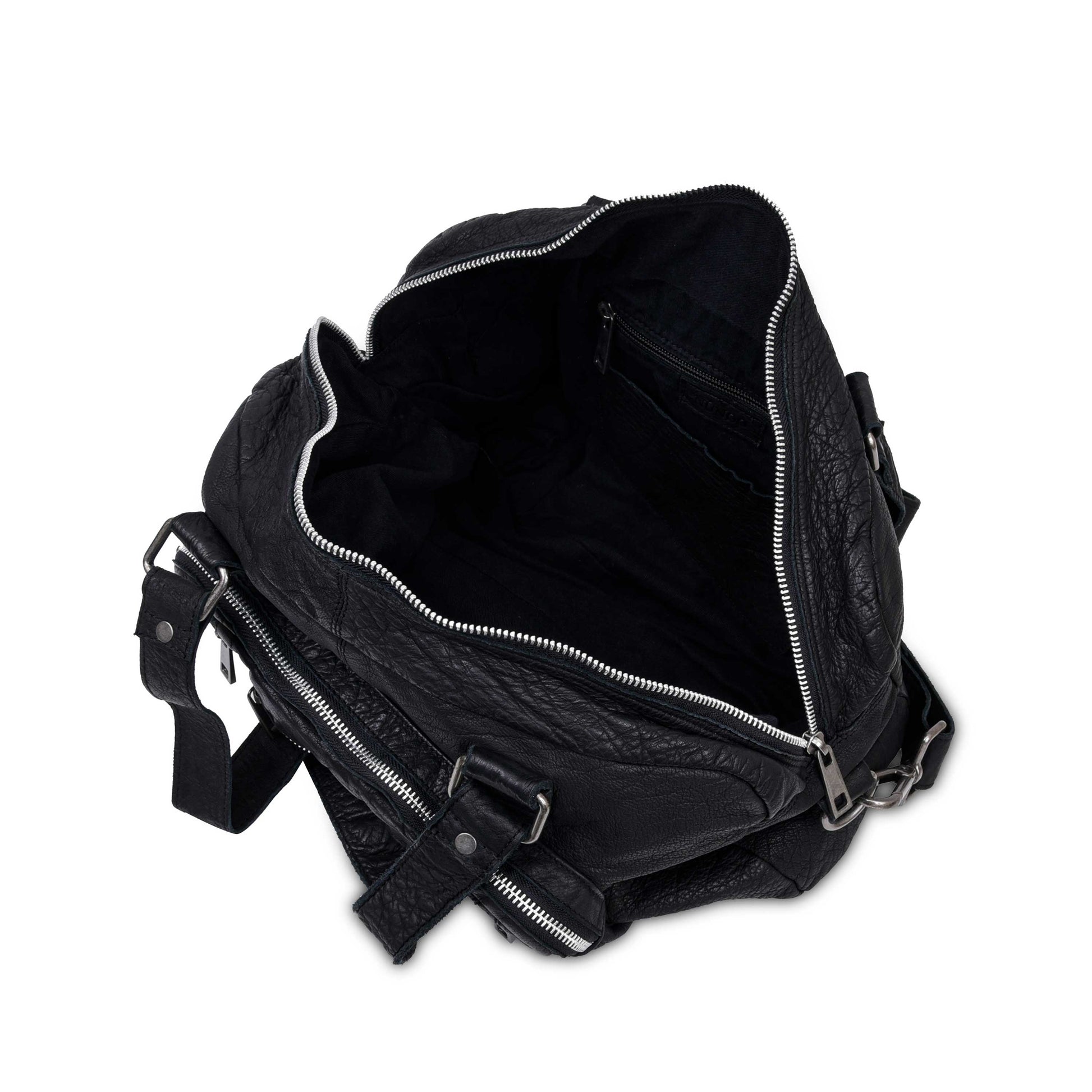 Núnoo Mille washed black Shoulder bags Black
