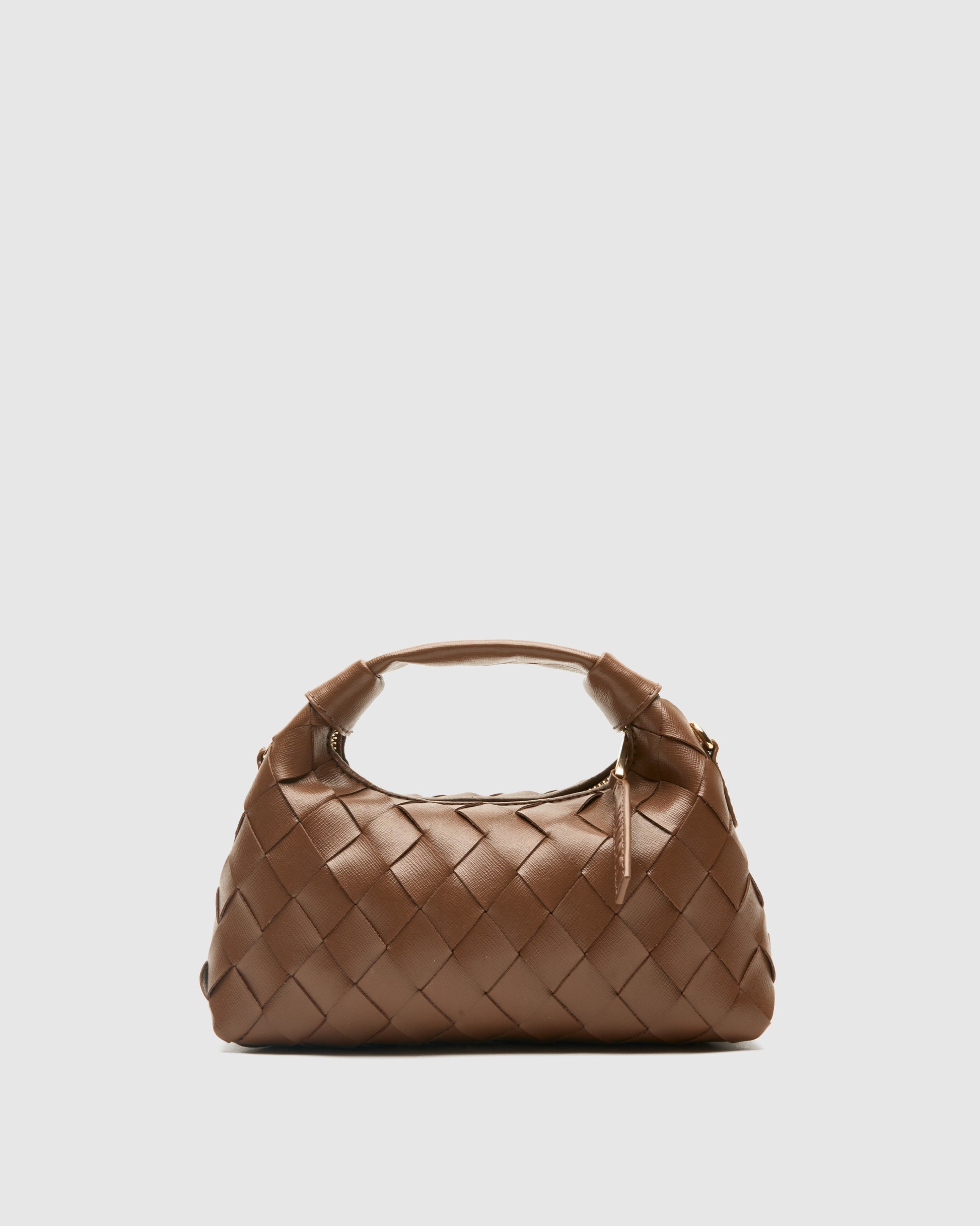 Núnoo Mini Dandy Braided Florence Cacao w. Gold Small bag Cacao
