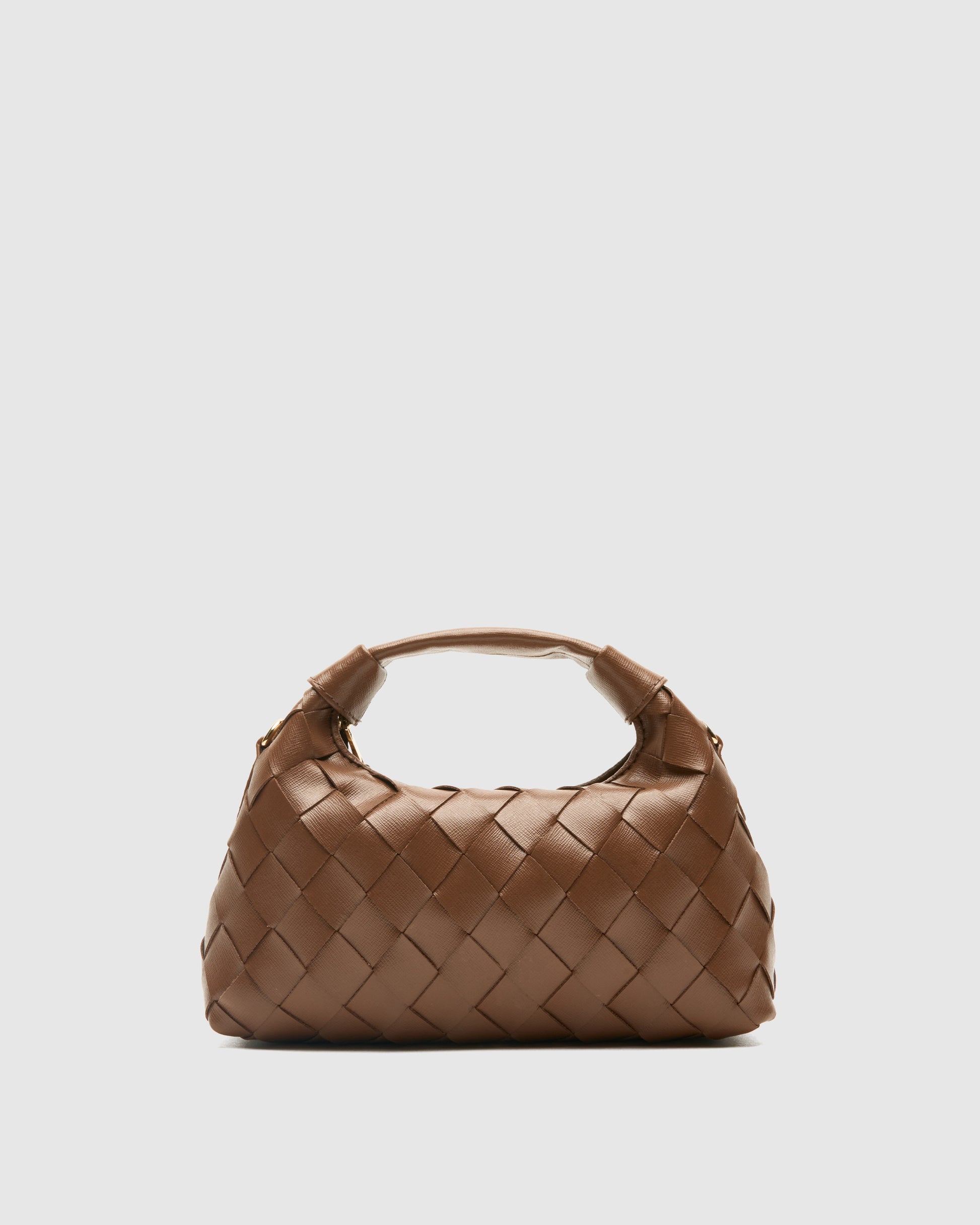 Núnoo Mini Dandy Braided Florence Cacao w. Gold Small bag Cacao