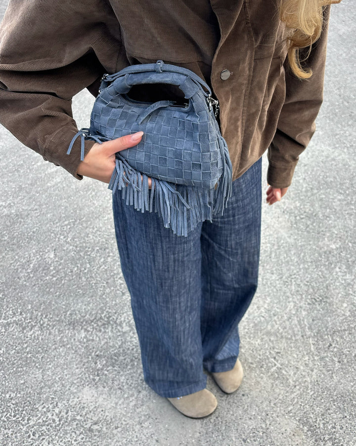 Núnoo Mini Dandy Braided Fringe Jeans - Berg Larsen x Núnoo Small bag Jeans