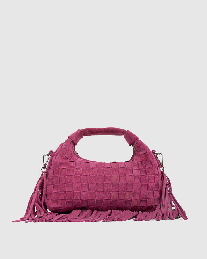 Núnoo Mini Dandy Braided Fringe Pink - Berg Larsen x Núnoo Small bag Pink