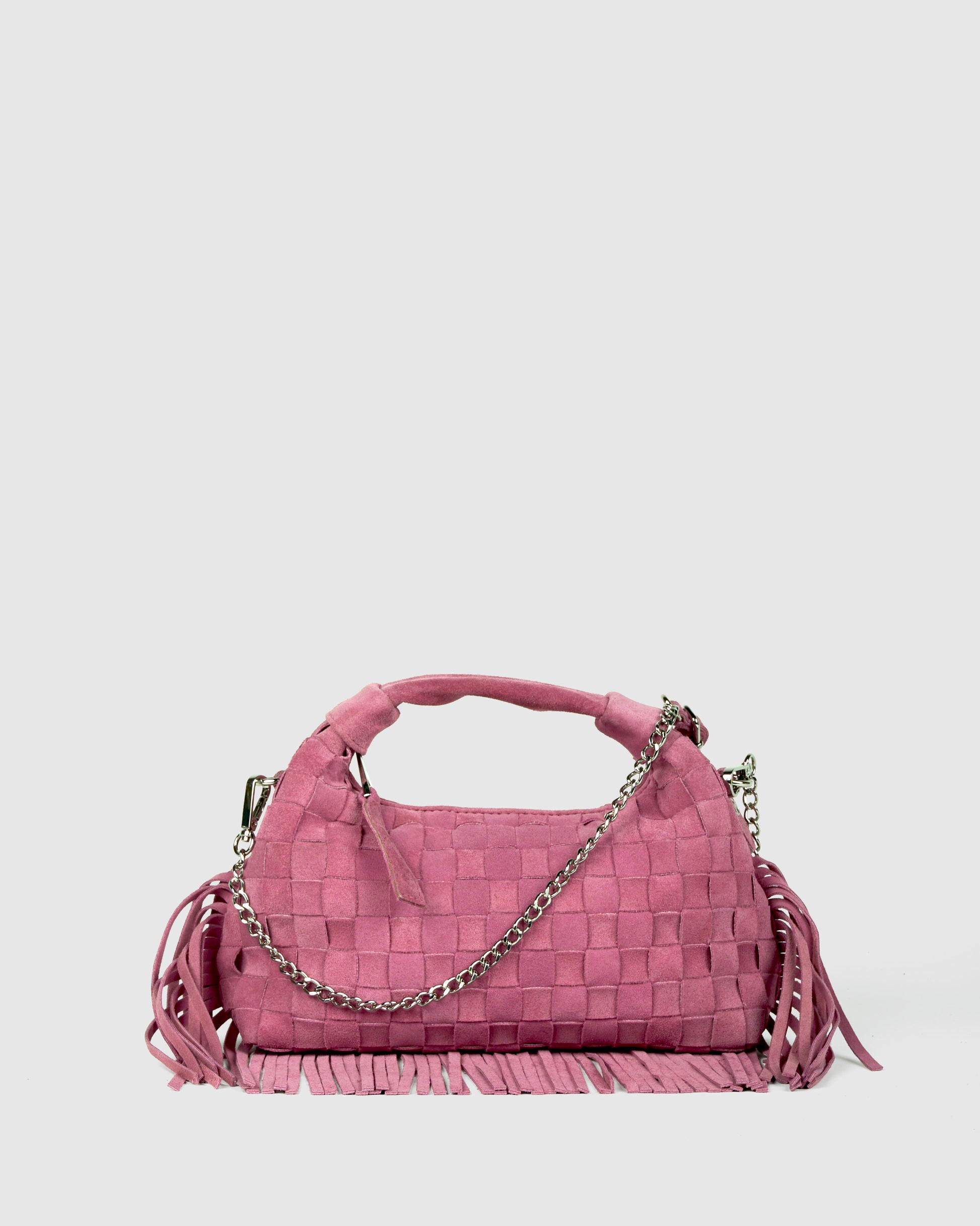 Núnoo Mini Dandy Braided Fringe Pink - Berg Larsen x Núnoo Small bag Pink