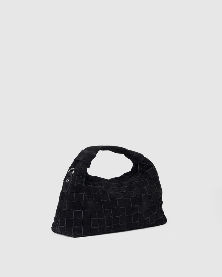 Núnoo Mini Dandy Braided Suede Black Small bag Black