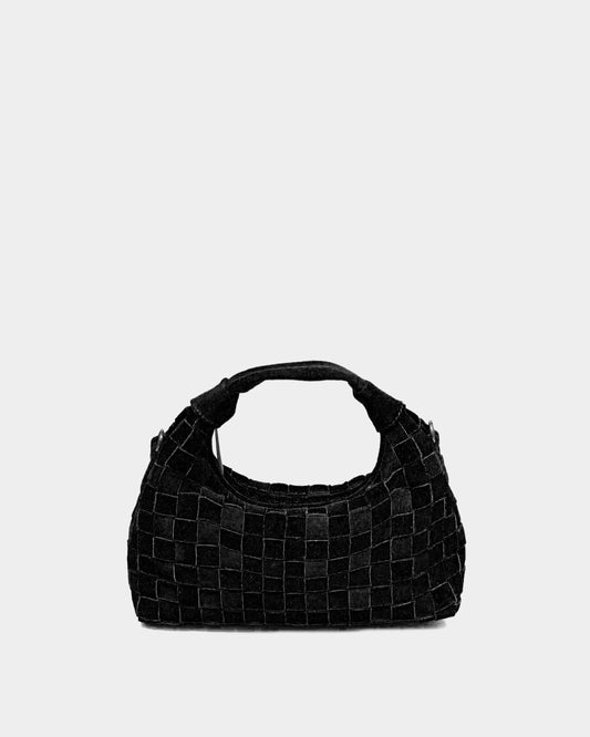 Núnoo Mini Dandy Braided Suede Black Small bag Black