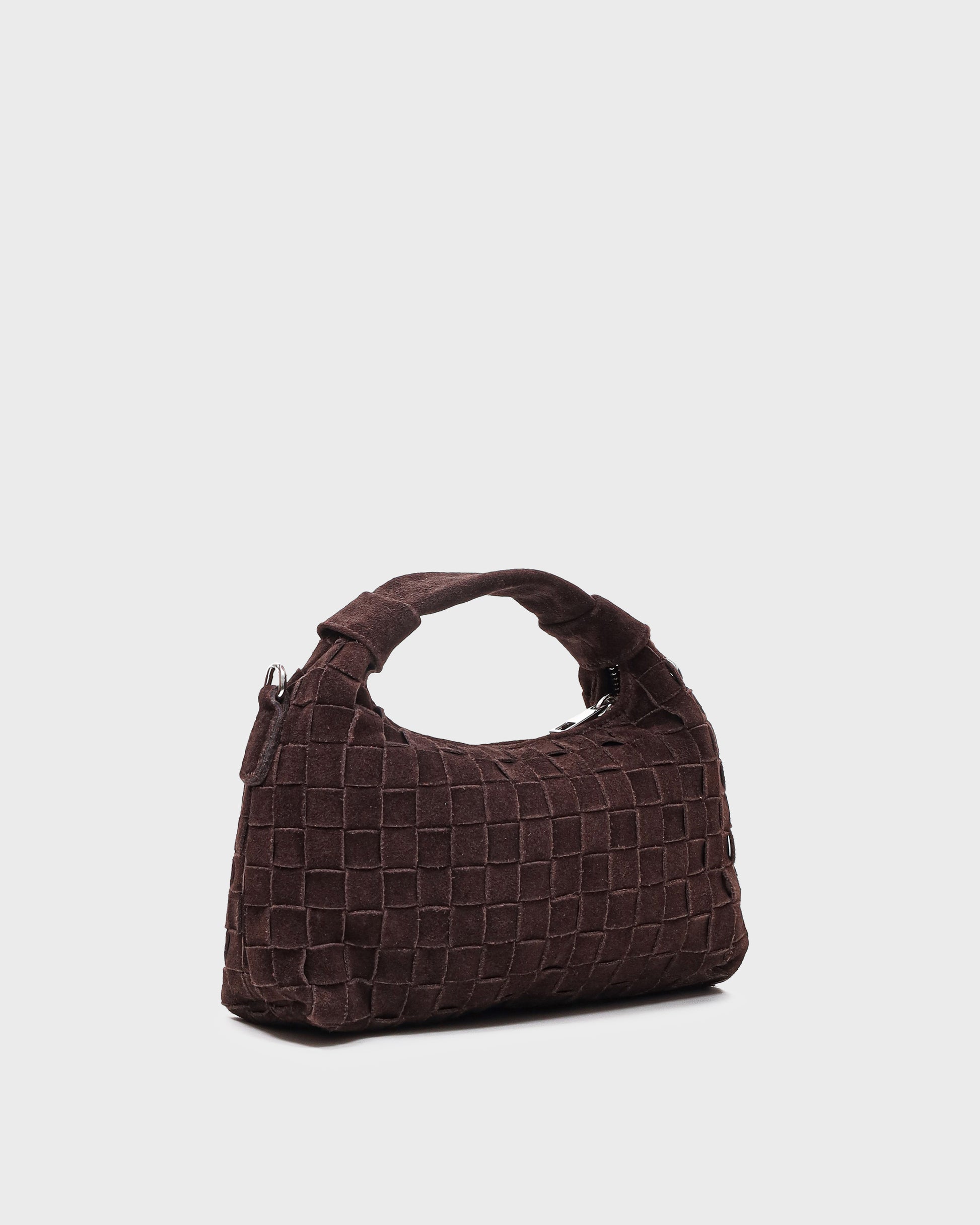 Núnoo Mini Dandy Braided Suede Chocolate Small bag Chocolate
