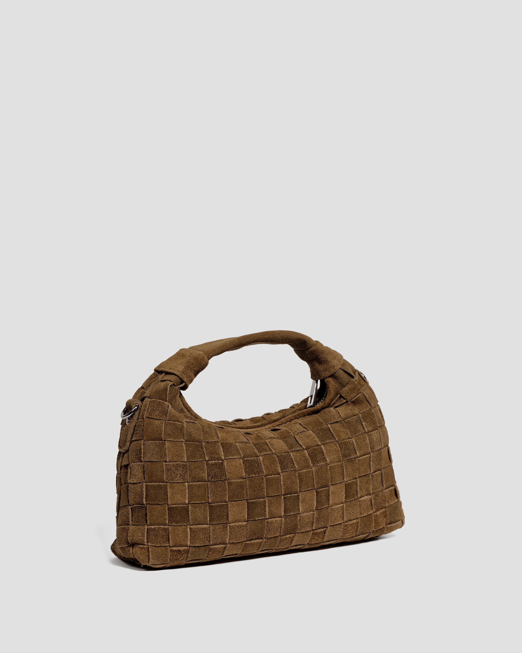 Mini Dandy Braided Suede Dusty Olive – Núnoo EU
