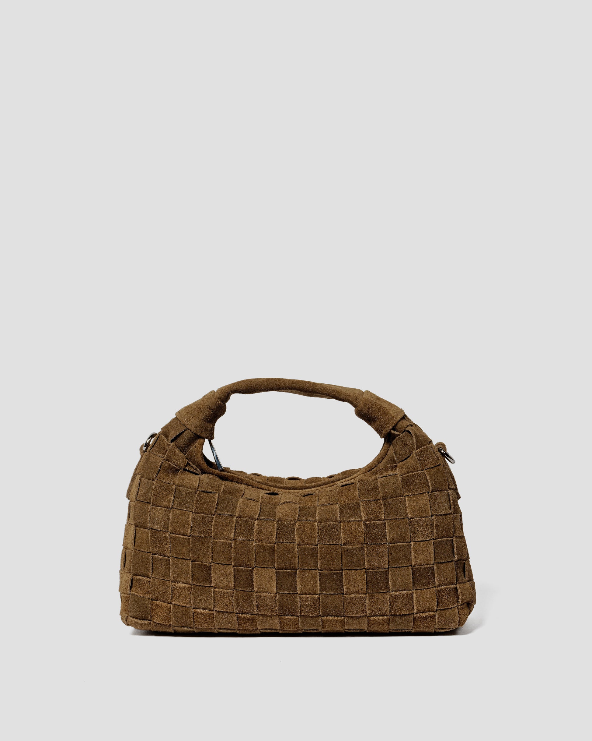 Núnoo Mini Dandy Braided Suede Dusty Olive Small bag Dusty Olive