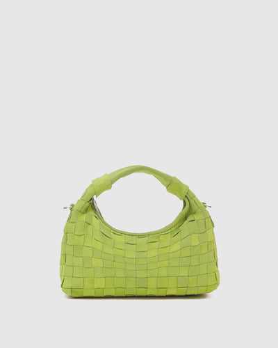 Mini Dandy Braided Suede Lime