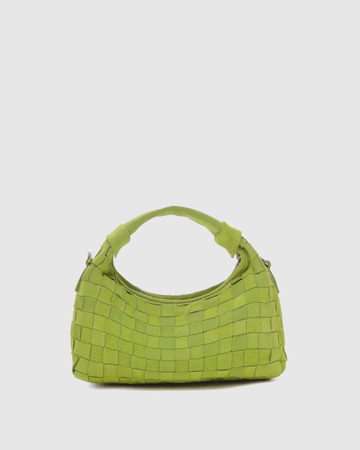 Núnoo Mini Dandy Braided Suede Lime Small bag Lime
