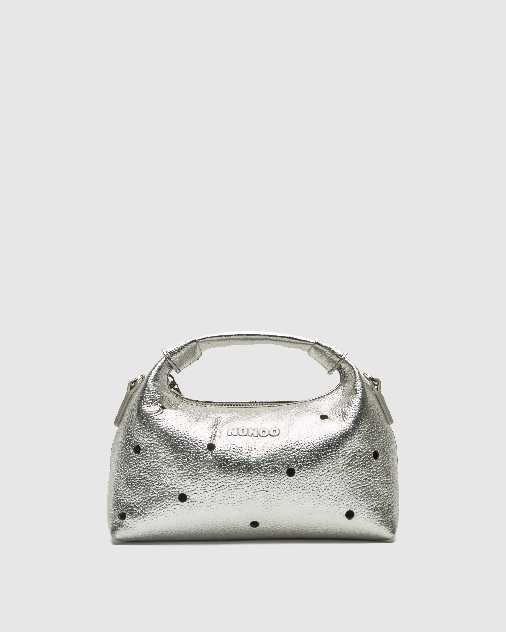 Núnoo Mini Dandy Metallic Silver Small bag Silver