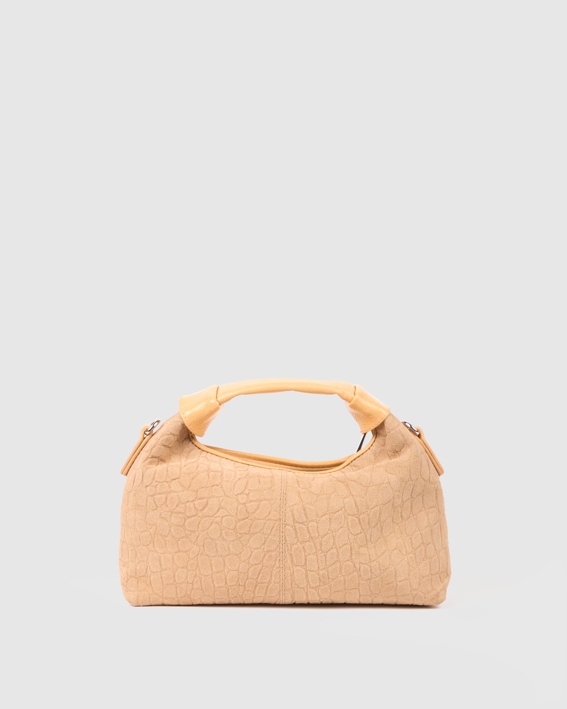Núnoo Mini Dandy Scale Suede Cream Small bag Cream