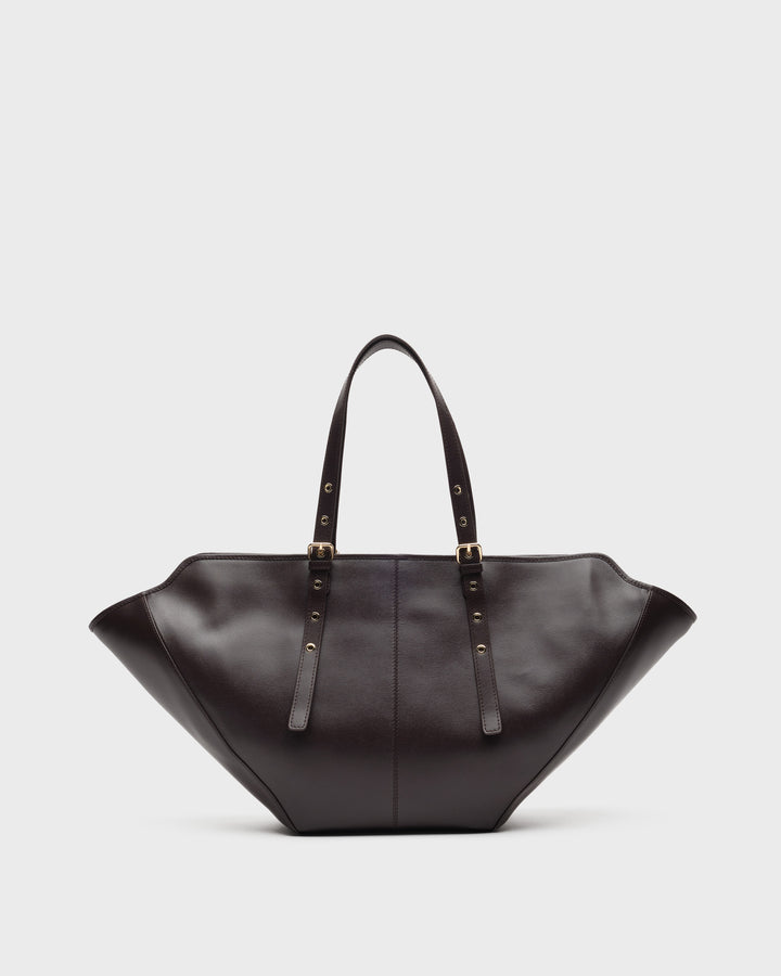 Núnoo Nora Braided Florence Chocolate w. Gold Maxi Chocolate