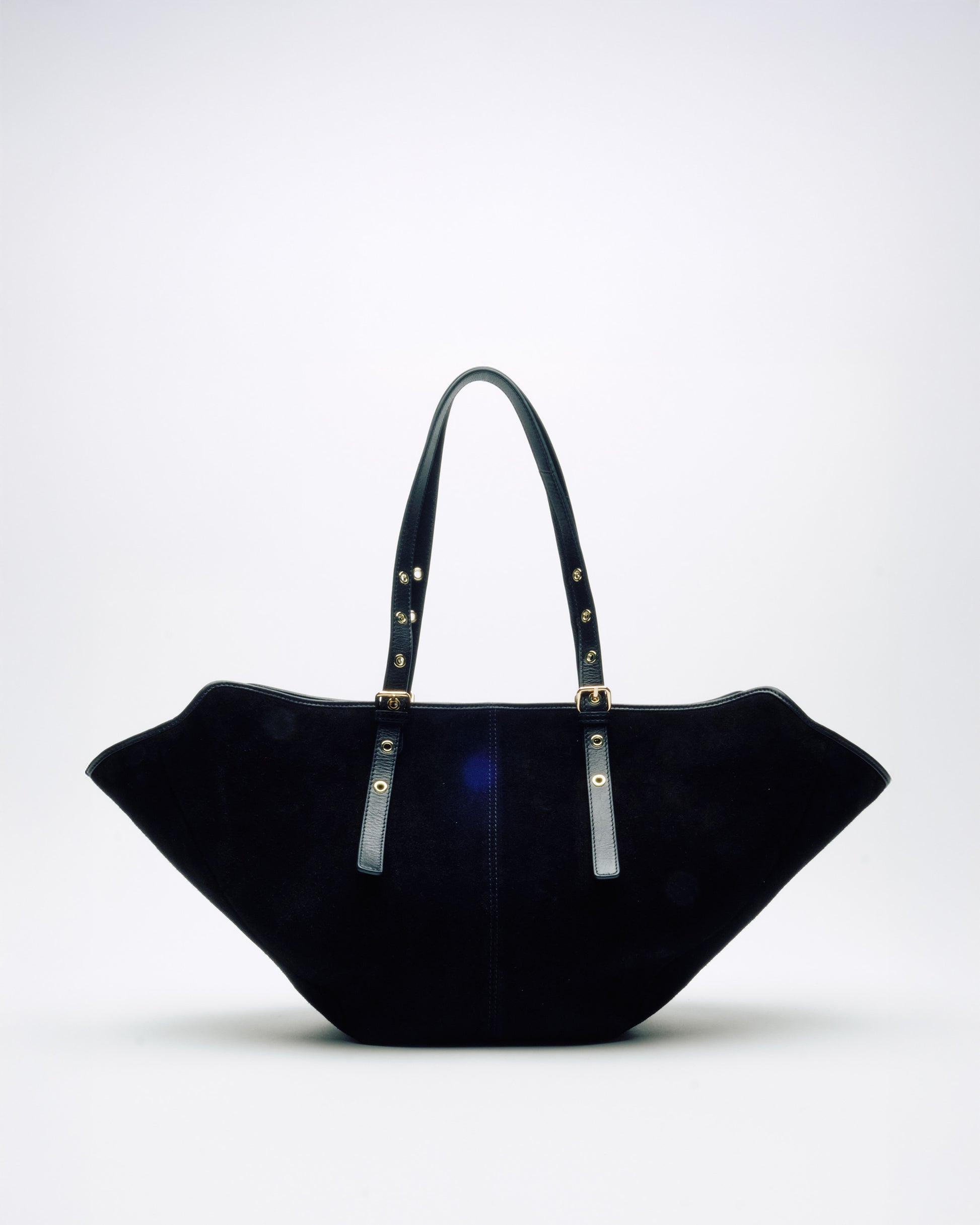 Núnoo Nora Suede Black w. Gold Maxi Black