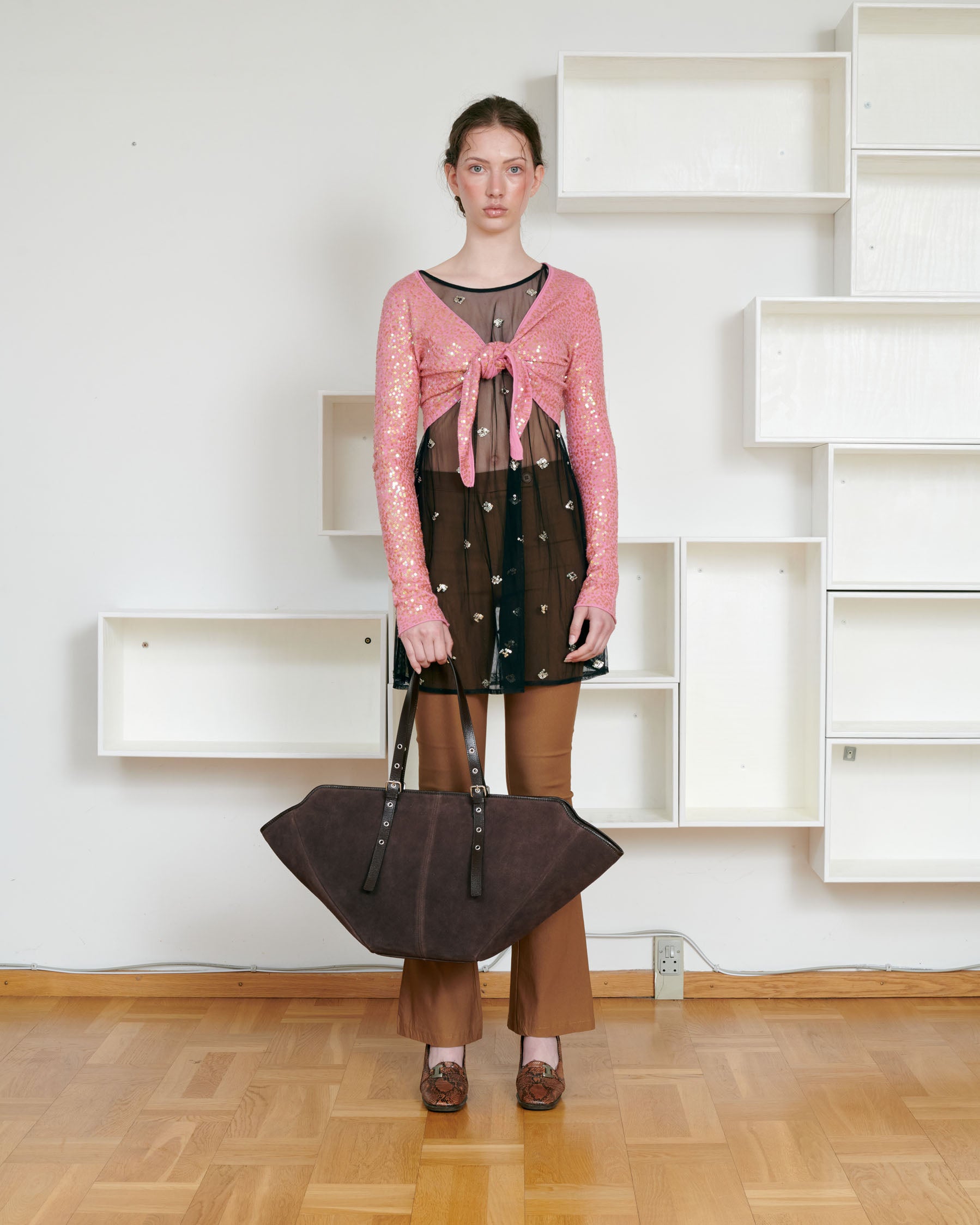 Núnoo Nora Suede Chocolate Maxi Chocolate