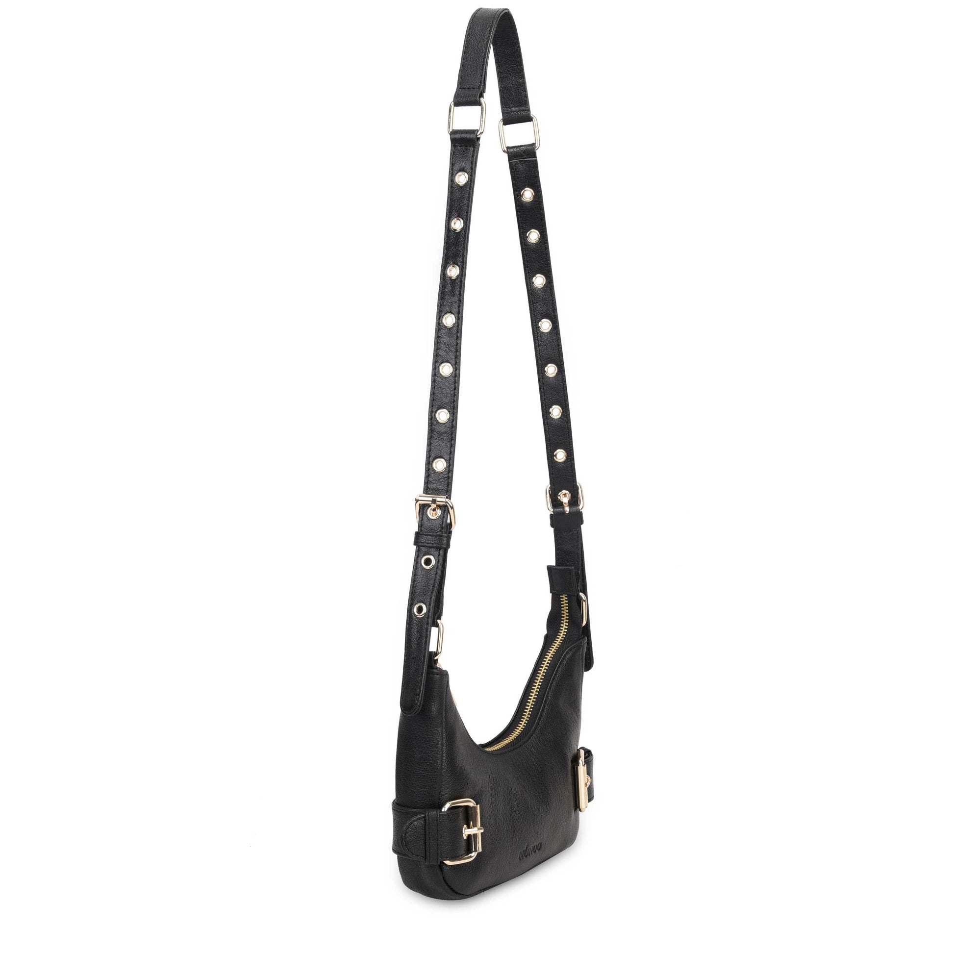 Núnoo Palma Air 1 Black w. Gold Small bag Black