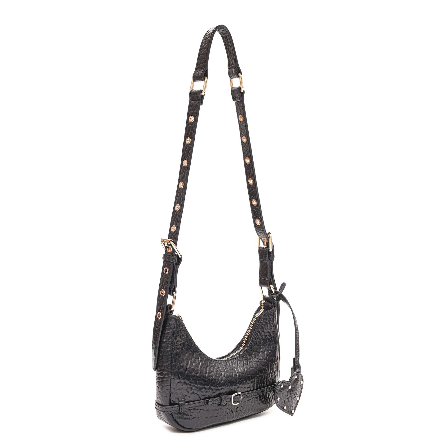 Núnoo Palma Belt New Zealand Black w. Gold Small bag Black