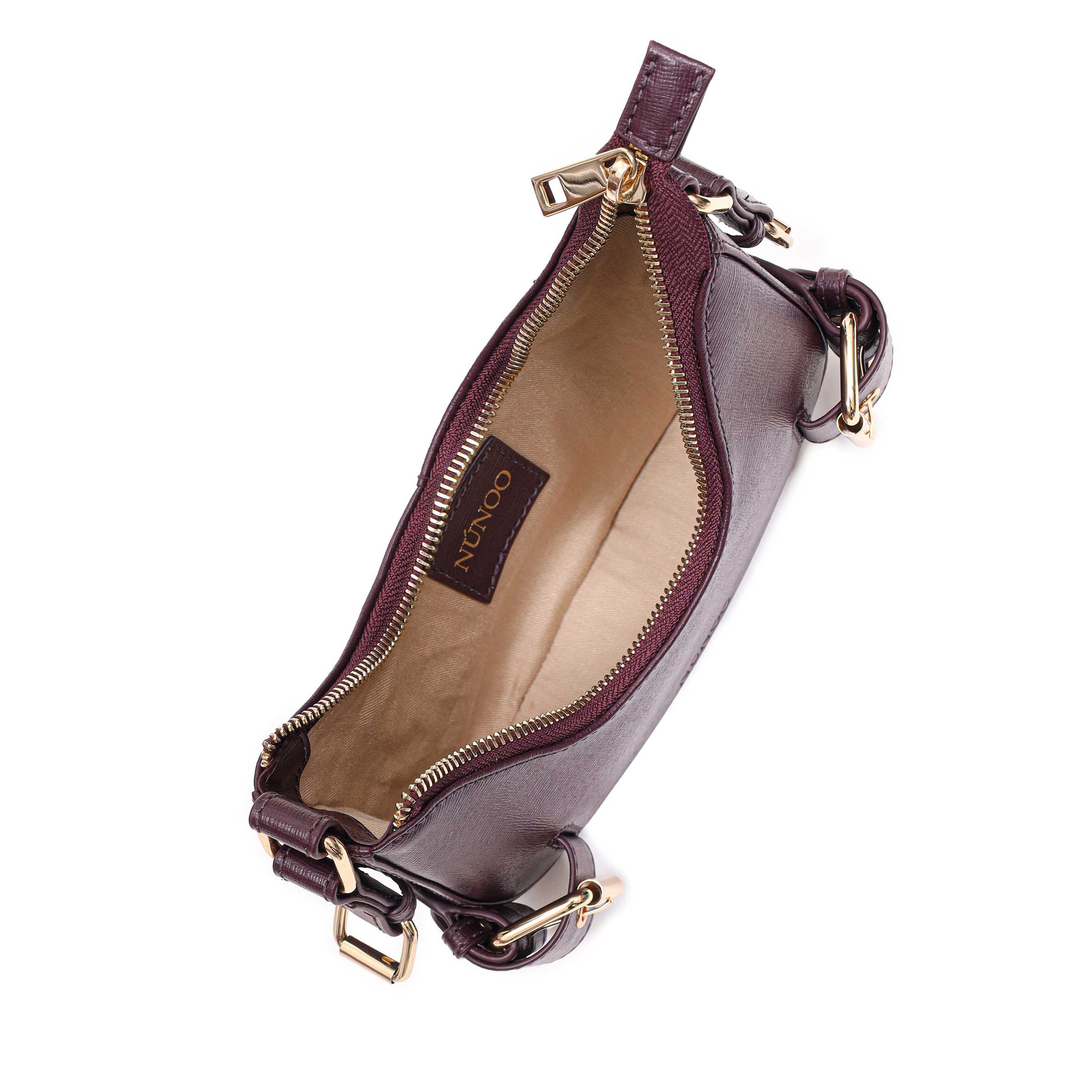 Núnoo Palma Florence Bordeaux w. Gold Small bag Bordeaux
