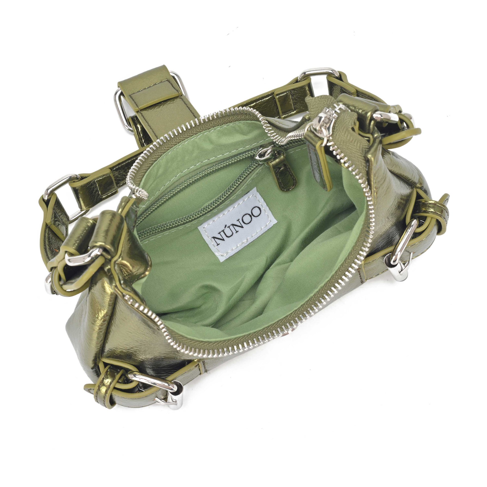 Núnoo Palma Recycled Cool Light Green Shoulder bags Light green