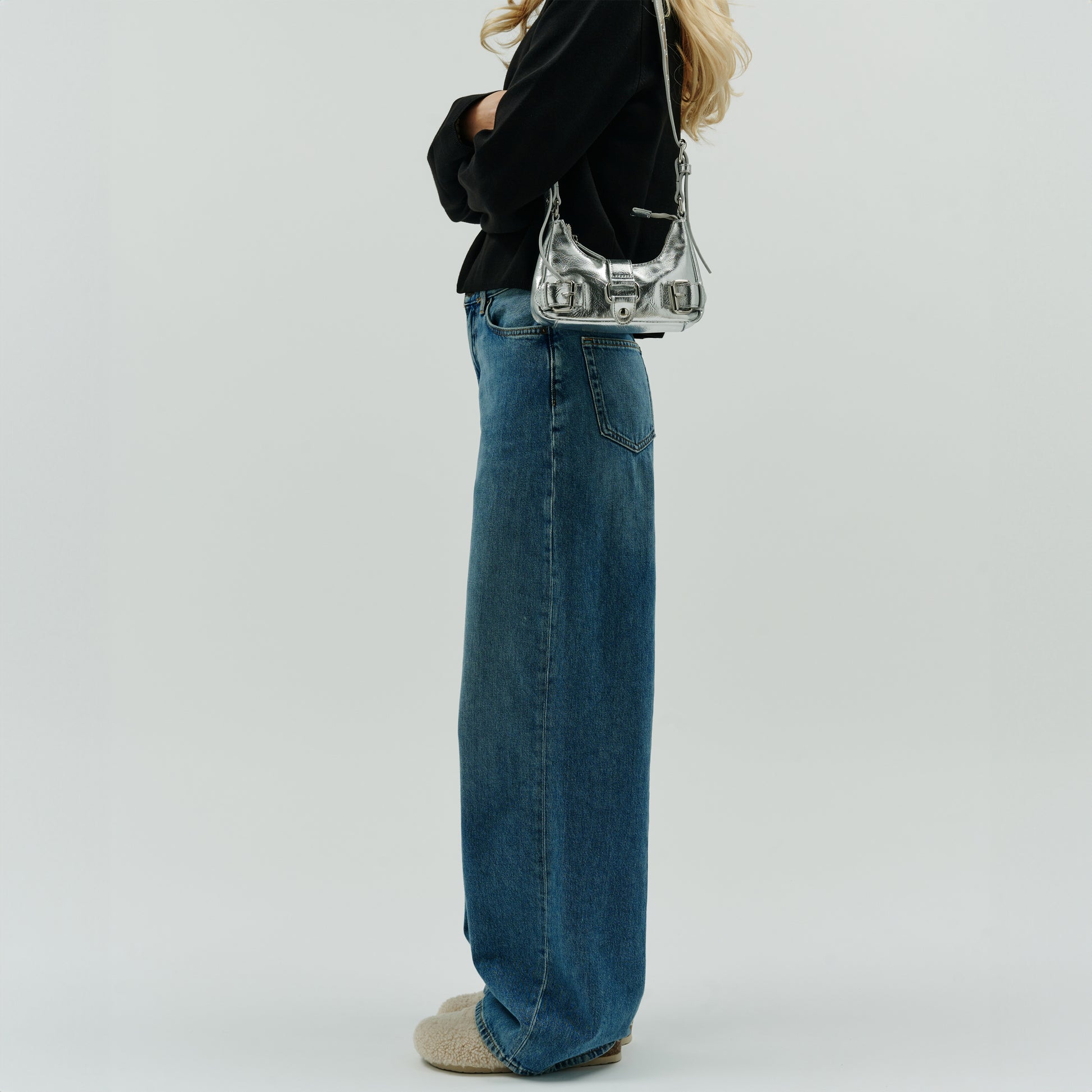 Núnoo Palma Recycled Cool Silver Small bag Silver