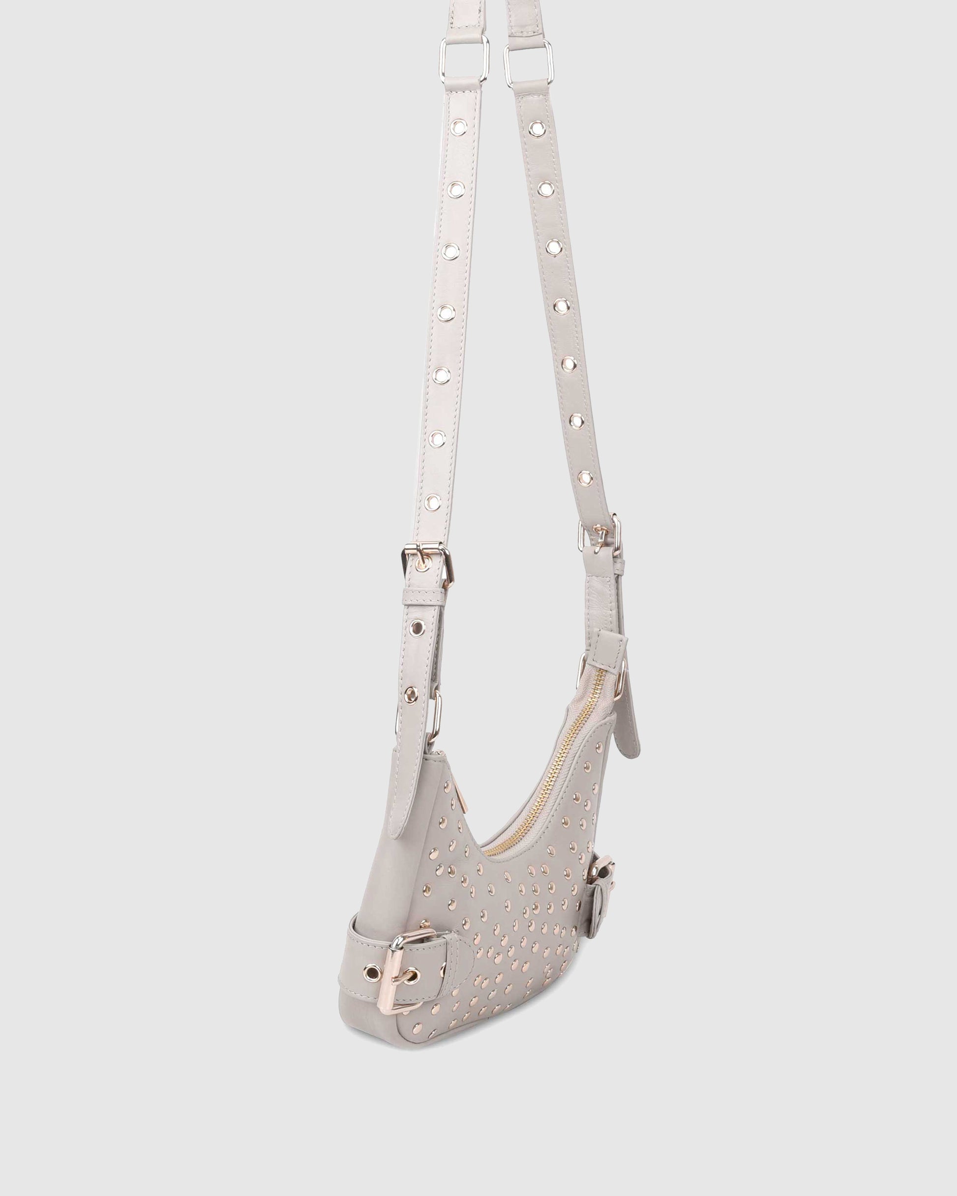 Núnoo Palma Rivet Pure Stone w. Gold Small bag