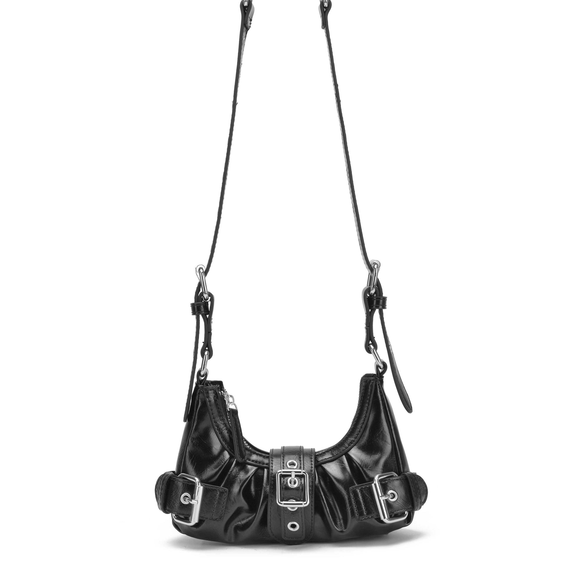 Núnoo Palma Wrinkle Black Shoulder bags Black