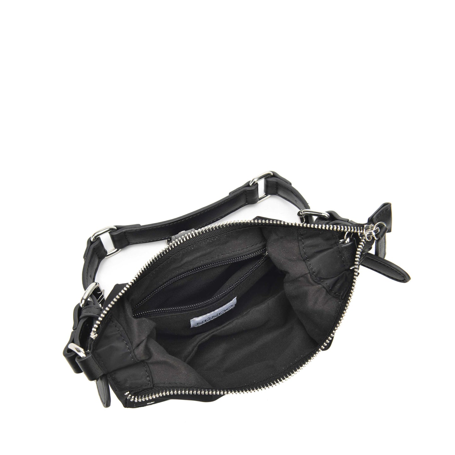Núnoo Palma recycled nylon black Small bag Black