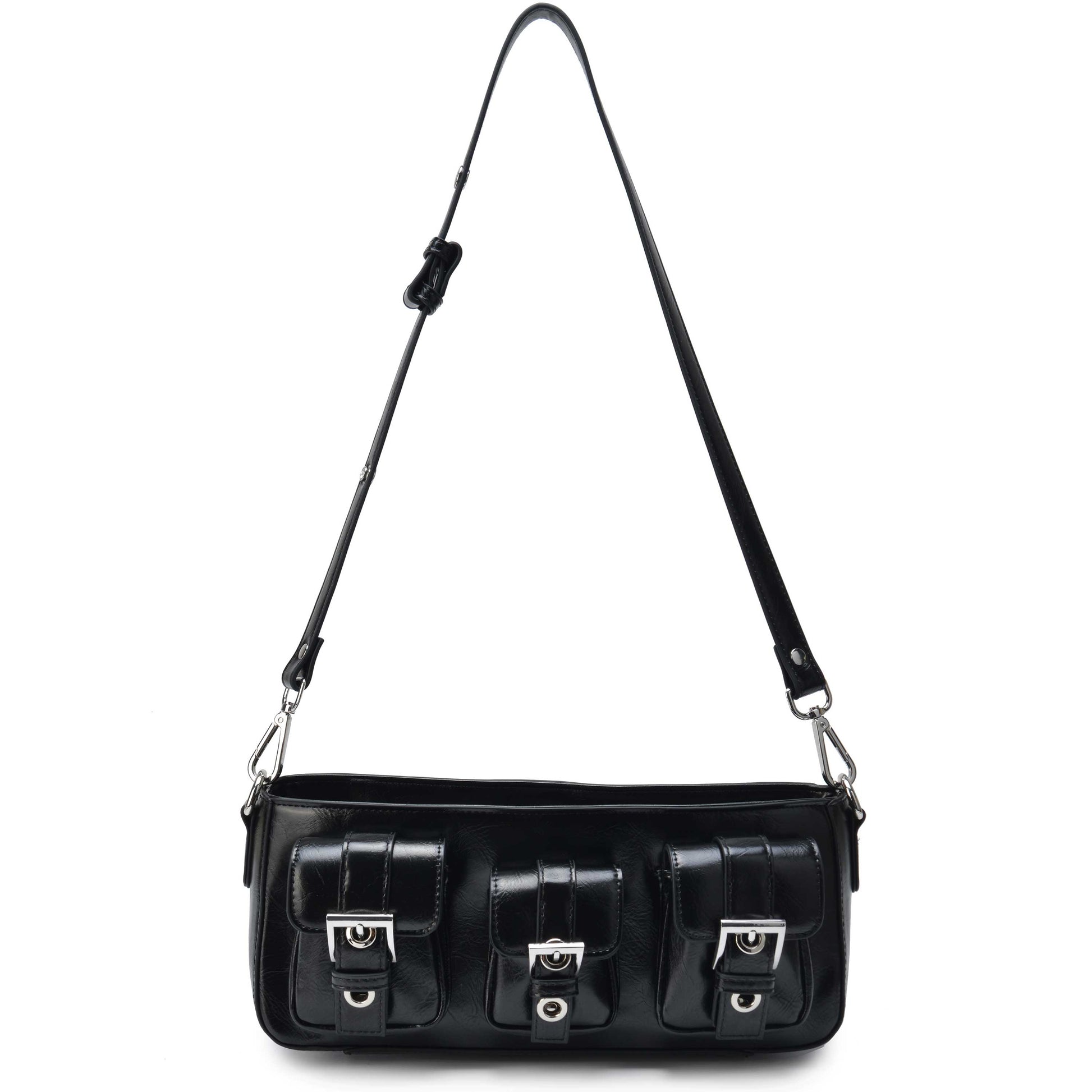 Núnoo Penny Wrinkle Black Shoulder bags Black