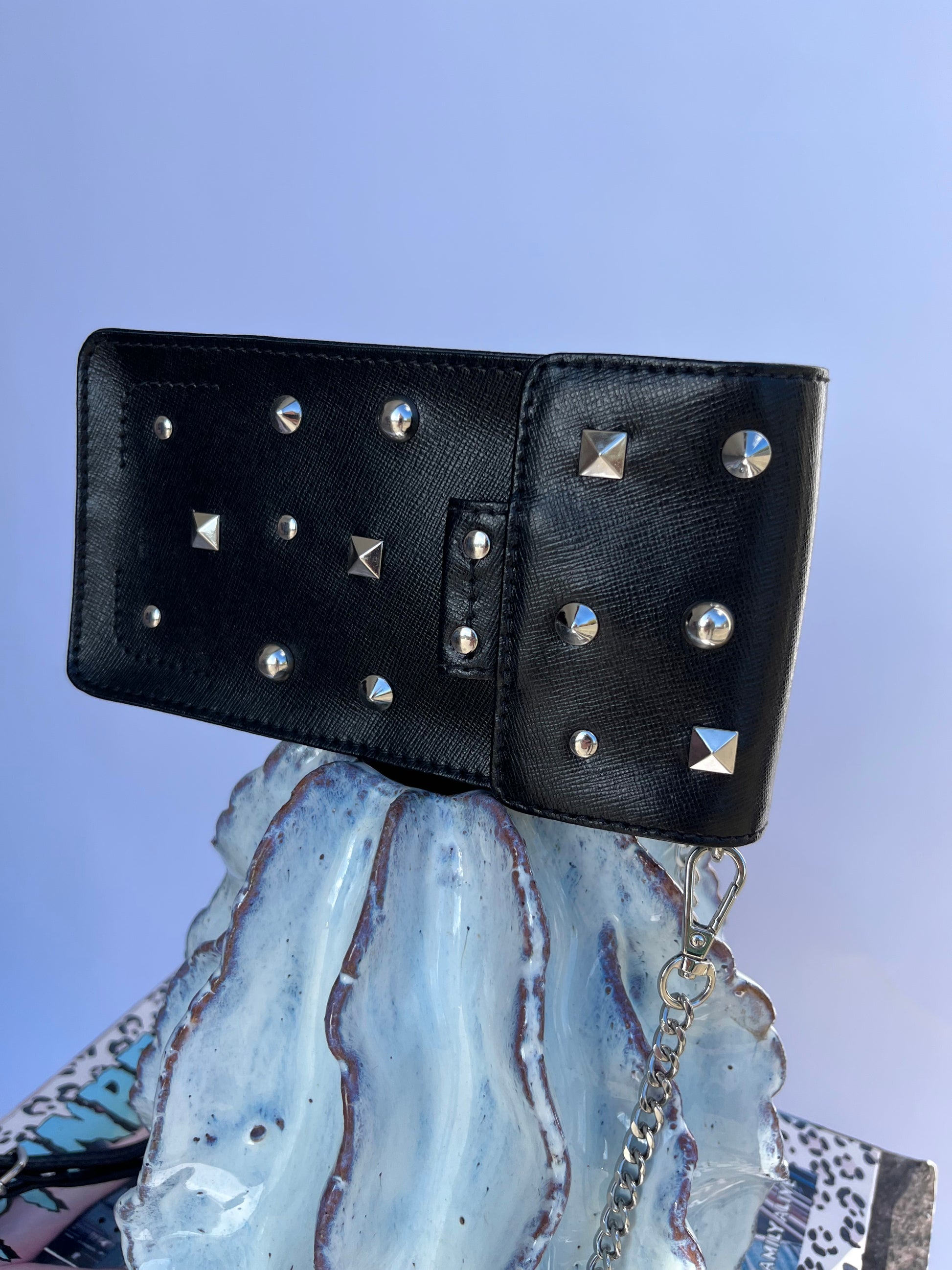 Núnoo Phone bag rivet florence Black Small bag